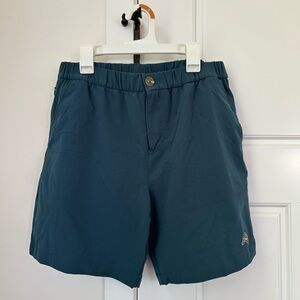 Tracksmith Blue Athletic Shorts Lightweight Design